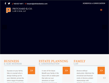 Tablet Screenshot of pritchardandcompany.ca